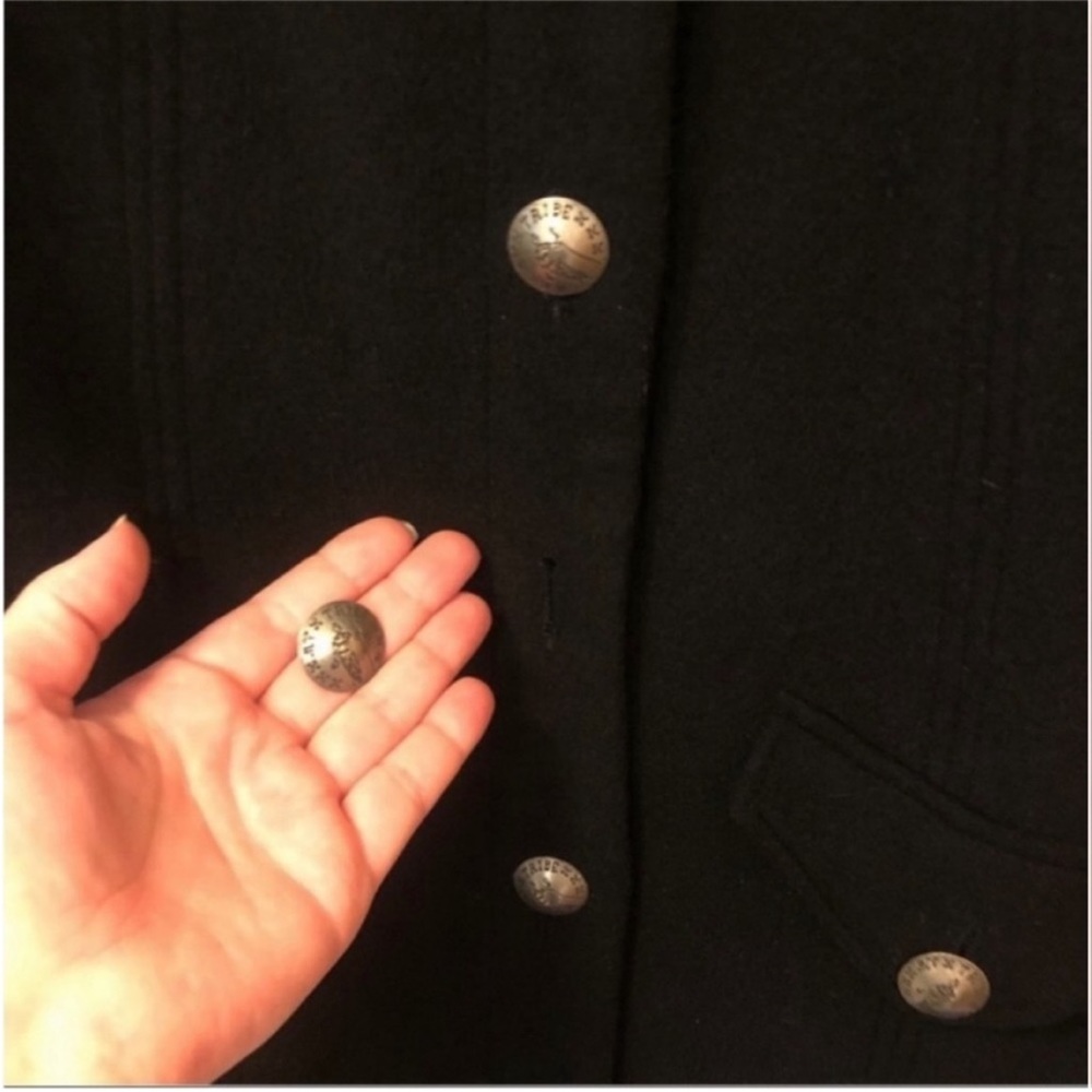 My Tribe Black Wool Cashmere Jacket Victorian Military Goth Fall Winter Small - Picture 11 of 12